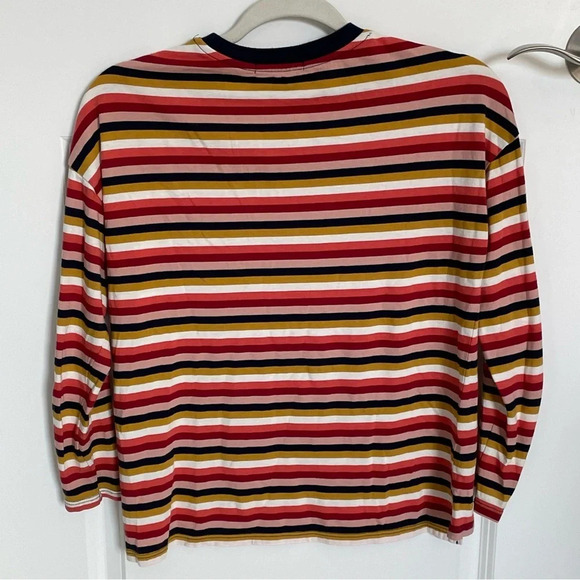 Marine Layer Merritt Crew Rosewood Stripe 29084 - Picture 8 of 14